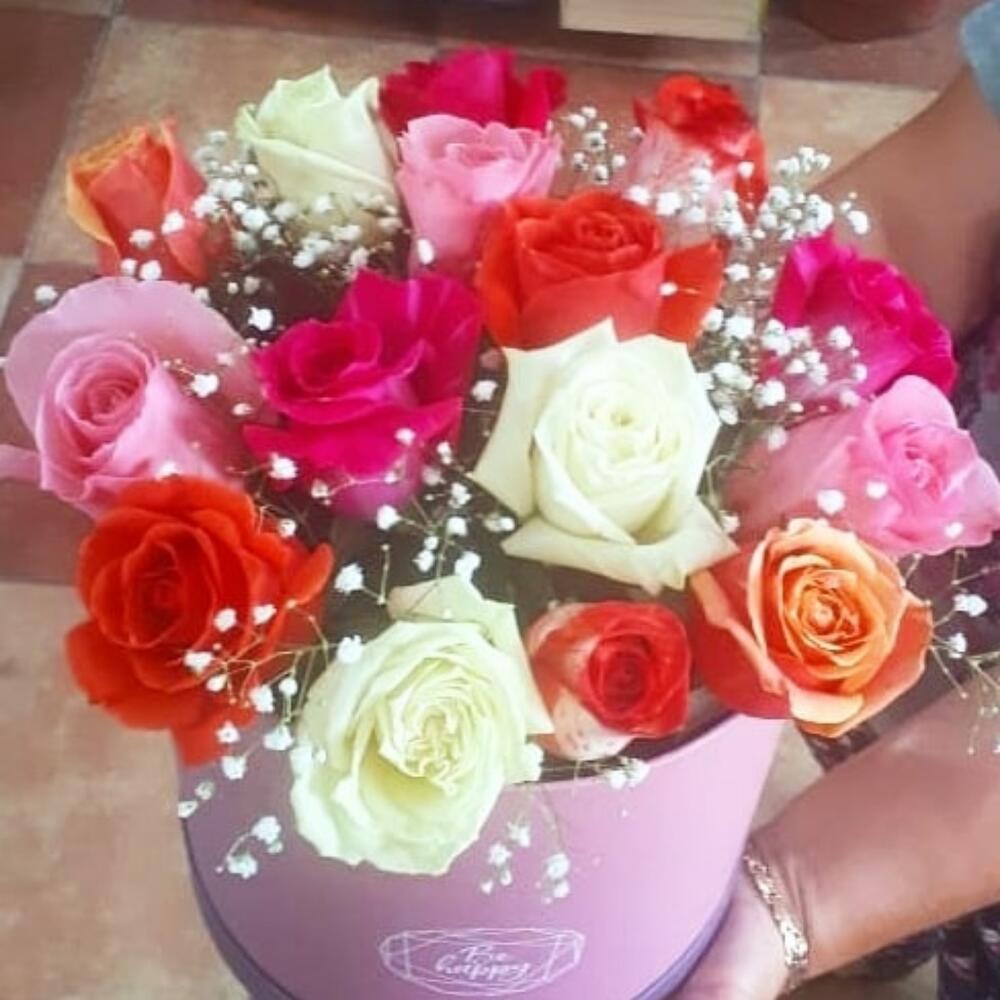 Цветы в коробке